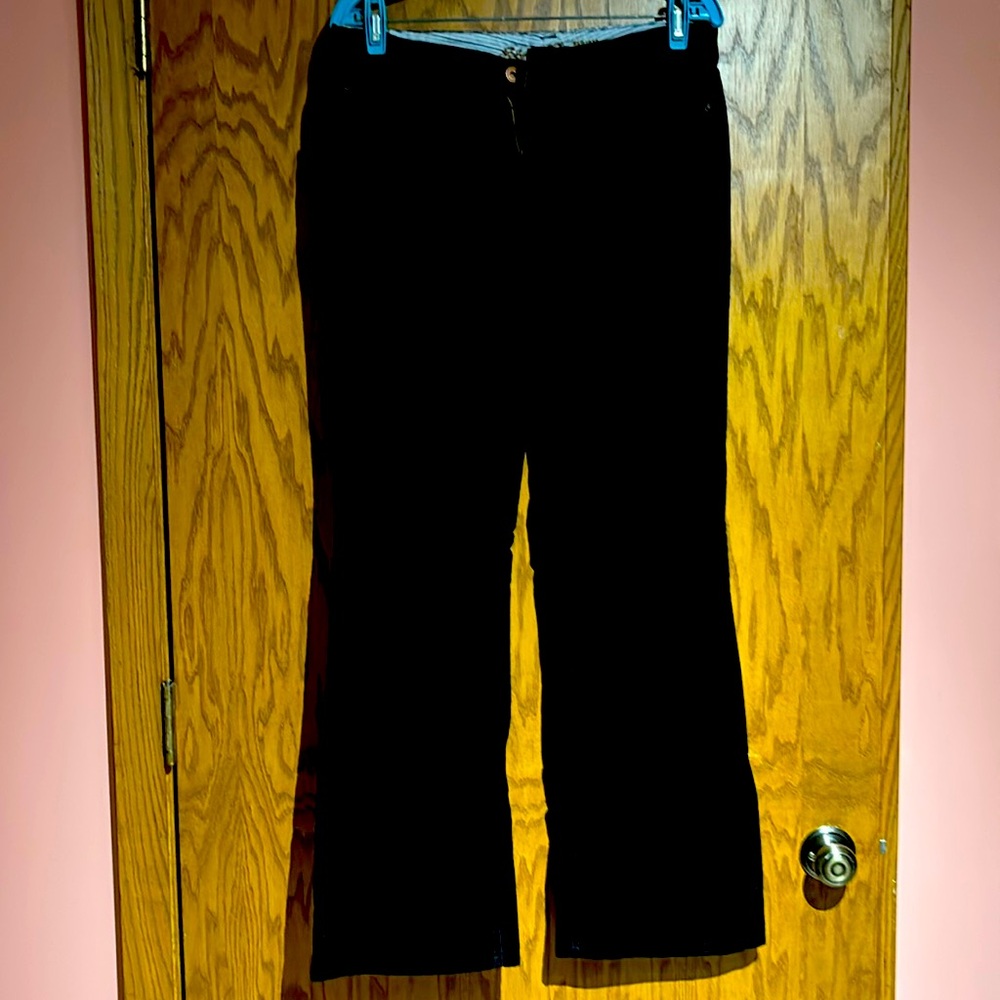 Ink black Eddie Bauer thin wale cords